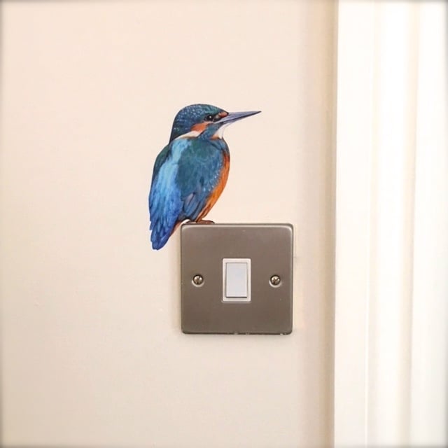 Image of Flash the Kingfisher ~ Wall sticker 