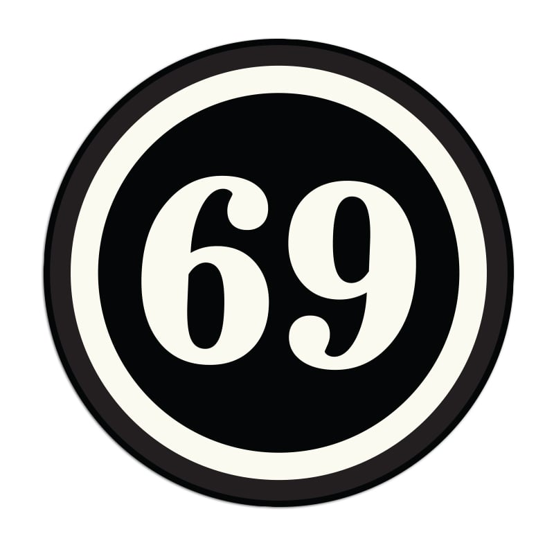 Image of 69 Sticker