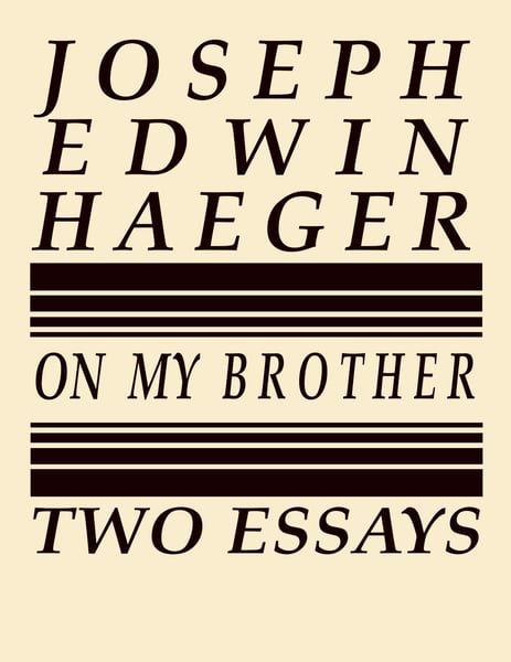 Image of On My Brother by Joseph Edwin Haeger