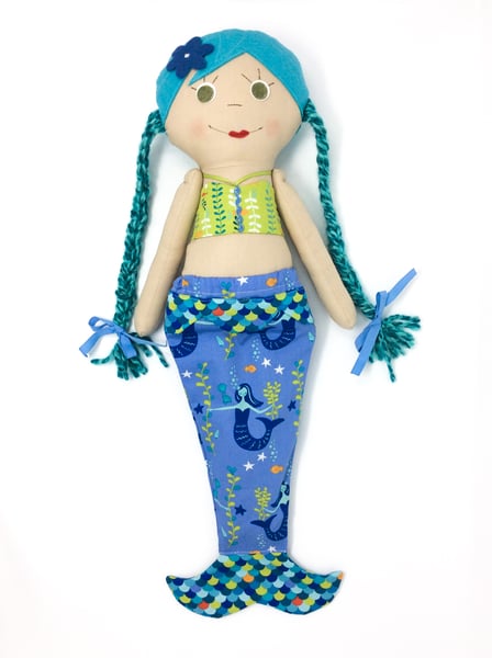 Image of Cora Handmade Mermaid Doll