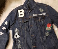Blessed and Woke Distress Jean Jacket