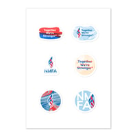 Sheet of NMFA Stickers