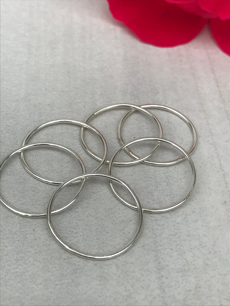 Image of Sterling Silver Stacker Rings
