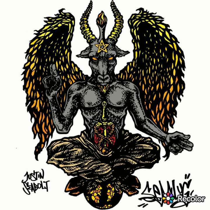 Image of Blind bagged "Baphomet" pin by justin seabolt