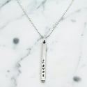 Personalised bar Sterling Silver necklace