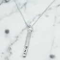 Personalised bar Sterling Silver necklace