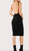 Low Back Fitted Pencil Dress