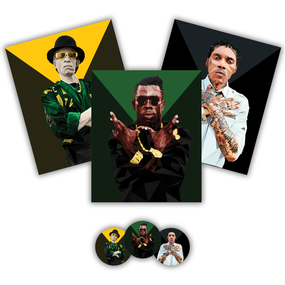 Image of Dancehall Kings mini-prints