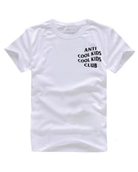 Image 1 of ANTI COOL KIDS TEE WHITE/BLACK