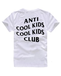 Image 2 of ANTI COOL KIDS TEE WHITE/BLACK