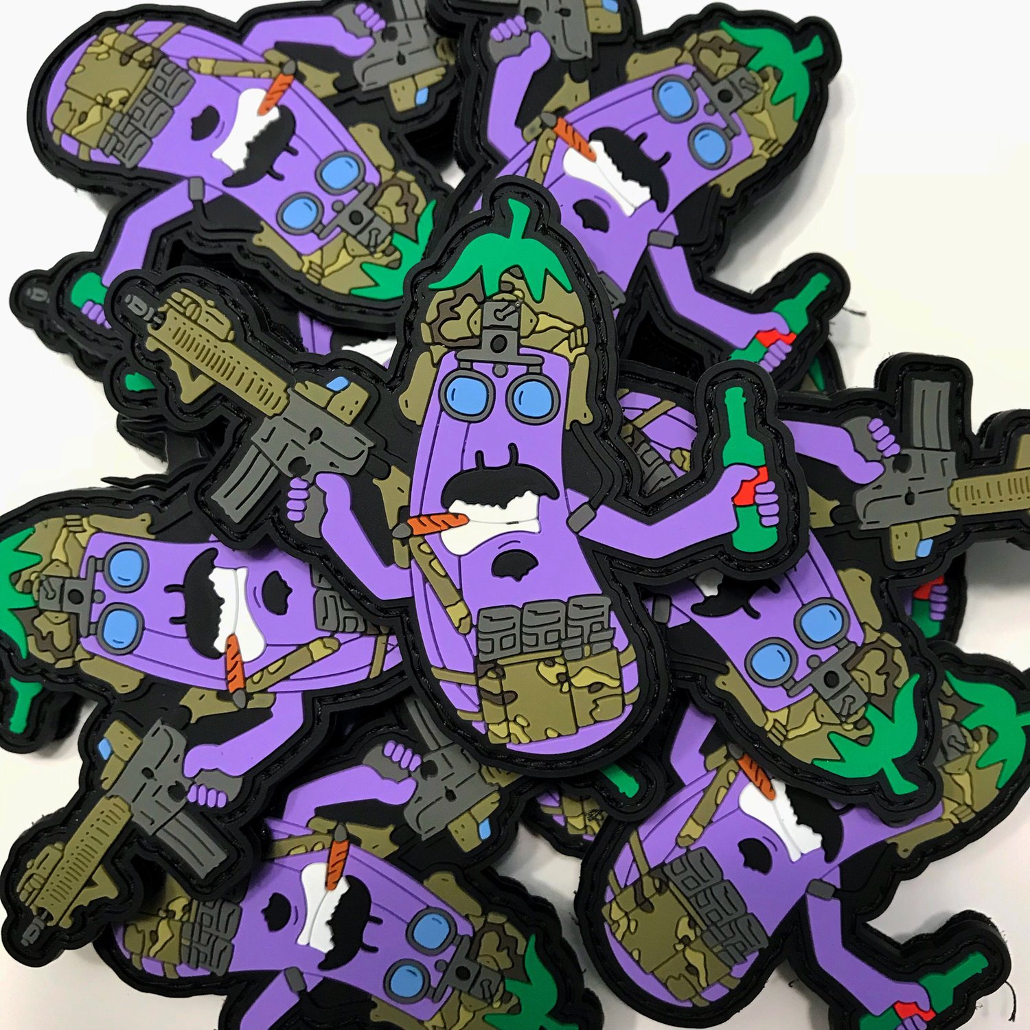 Image of Eggplant Operator PVC patch