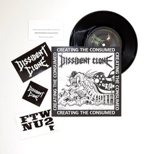 Image of DISSIDENT CLONE "CREATING THE CONSUMED" 7" vinyl