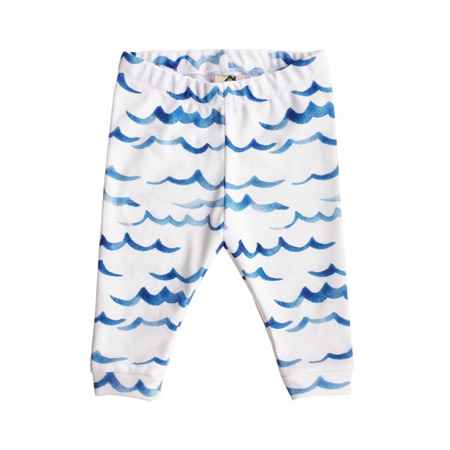 Baby + Toddler Waves Organic Leggings 