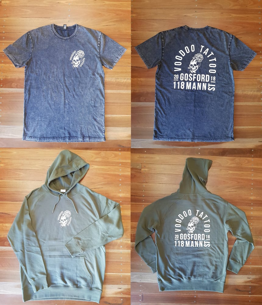 Image of Voodoo Skull Shirt + Hoodie COMBO