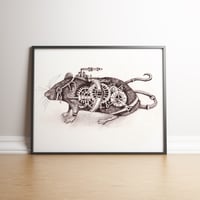 Steampunk Rat limited edition hand signed print