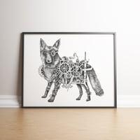 Steampunk Fox limited edition hand signed print