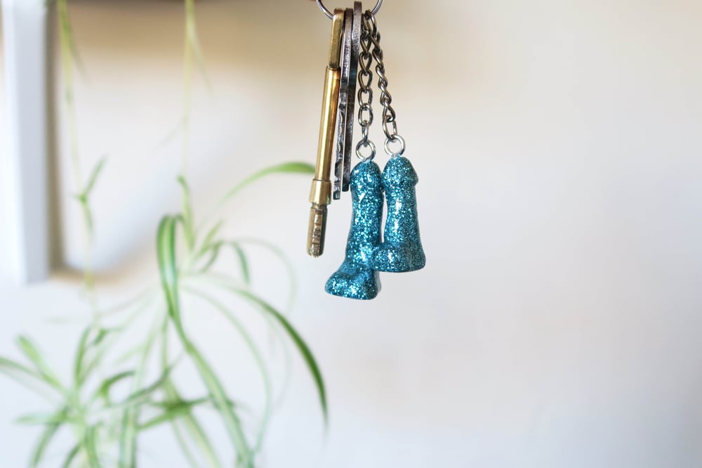 Image of Glitter Willy Keyrings