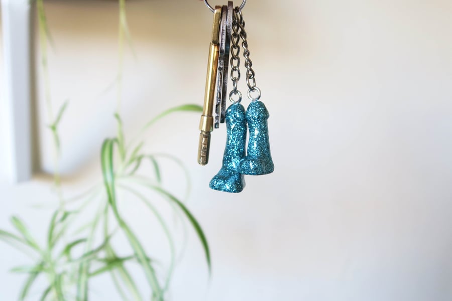 Image of Glitter Willy Keyrings