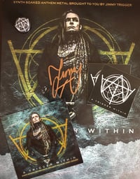 SIGNED POSTER, STICKER, PIN, FLYER BUNDLE - FREE US SHIPPING