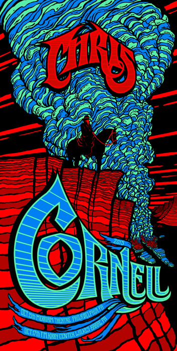 Image of Chris Cornell •'15 Philadelphia/Wilkes-Barre Screen Print