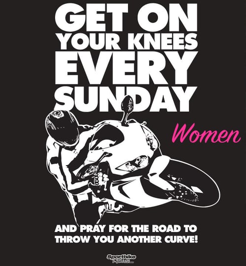 Image of Get On Your Knees - Women's Fitted T-Shirt