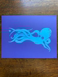 Image 3 of 'A Little Swept Up' blockprints