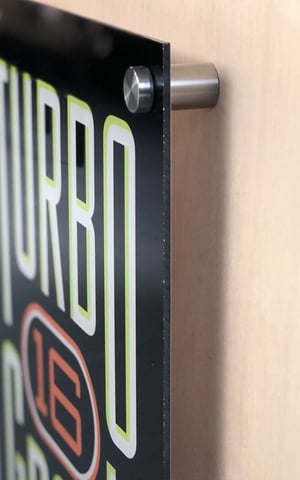 Image of Custom 13''x9'' Video Game System/Console Acrylic Sign with Wall Mounts