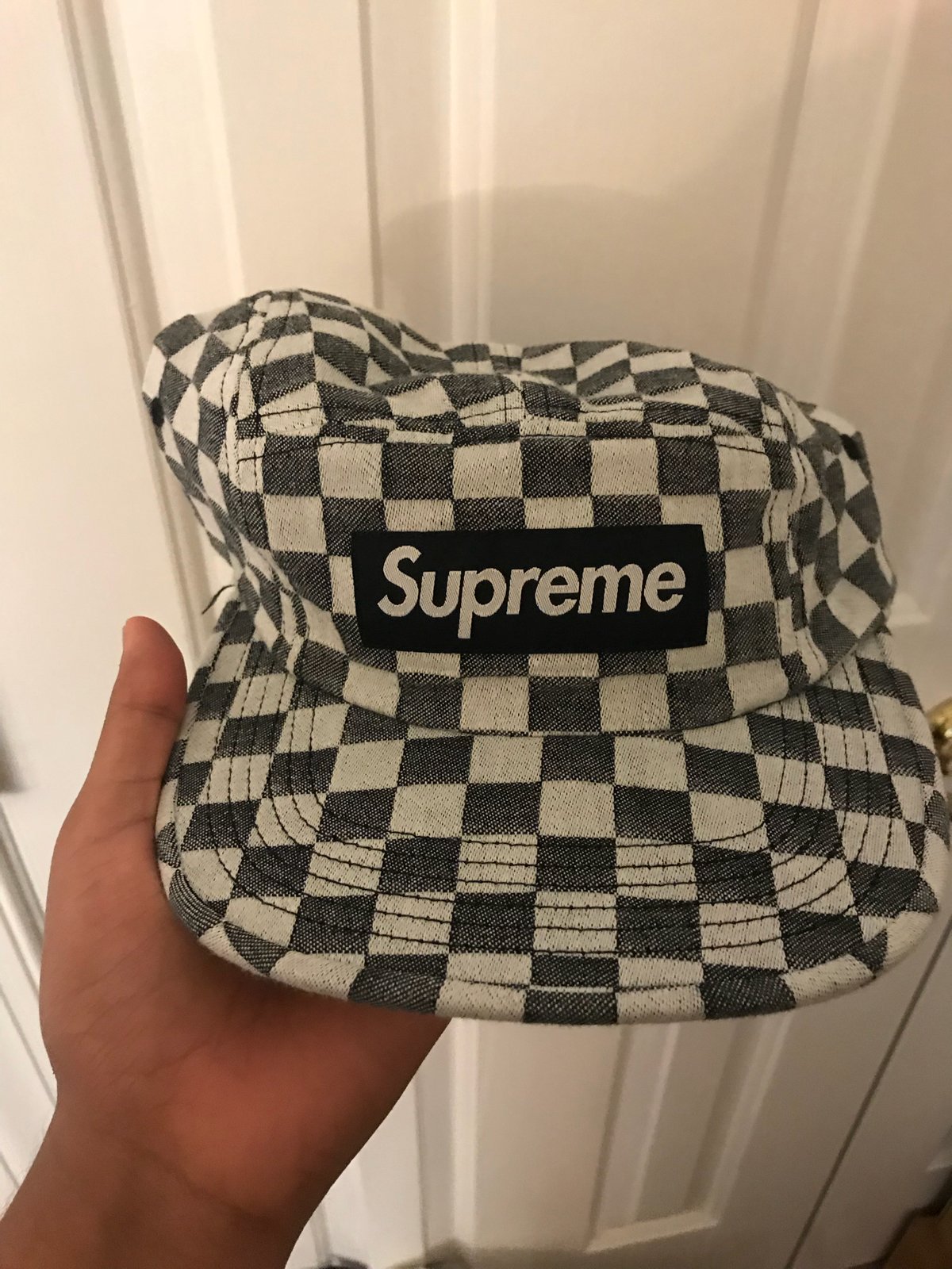 supreme checkerboard hat