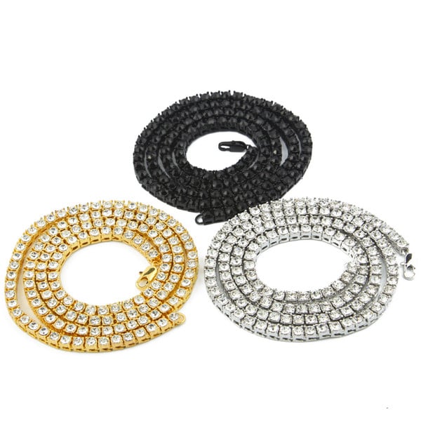 Image of FREE Single Row Iced Out CZ Diamond Tennis Necklace