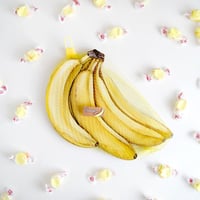 Image 2 of Bunch of Bananas wood plaque