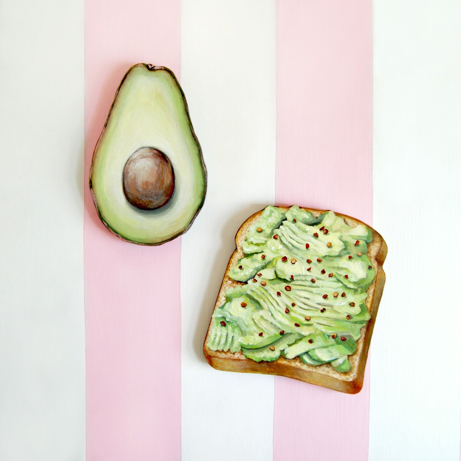 Image of Avocado Toast wood plaque