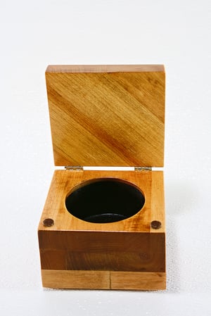 Image of Reclaimed Wood Jewelry Keepsake Box, Bass Wood Ring Storage, Rustic Gift Box, Anniversary Gift