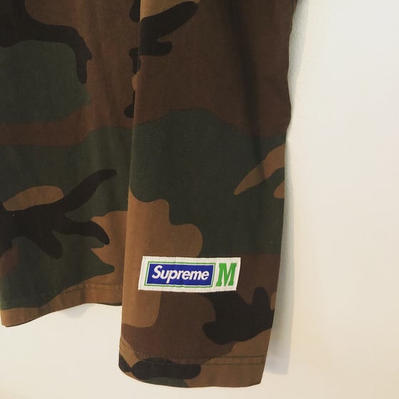 Image of Supreme Athletic Label S/S Top - Woodland Camo
