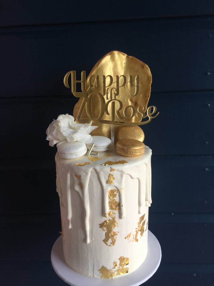Image of Custom Mirror Cake Toppers