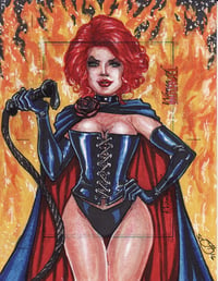 Image of Jean Grey as the Black Queen - Women of Marvel Sketch Vol.2 Card AP