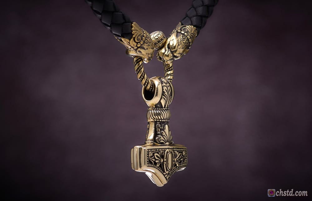 C.H.Studio — MJOLNIR THOR'S HAMMER Leather Necklace