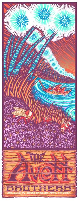 Image of The Avett Brothers • '15 Orlando Screen Prints (Night 1 and/or Night 2)