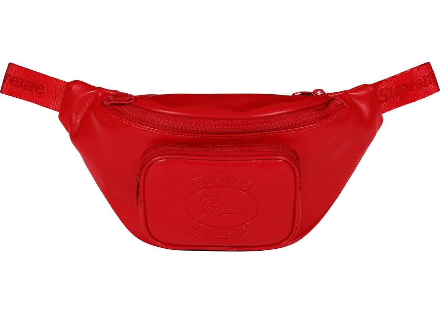 Supreme x Lacoste waist bag red | Hype 