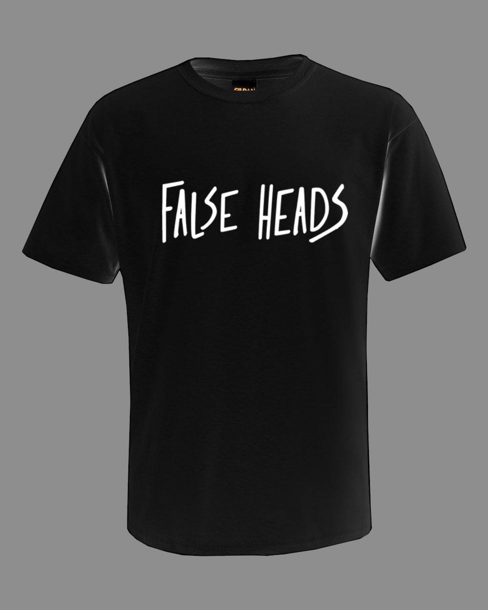 Image of FALSE HEADS font tee