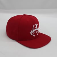 Image 2 of Red & White JÉI SnapBack 