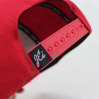 Image 3 of Red & White JÉI SnapBack 