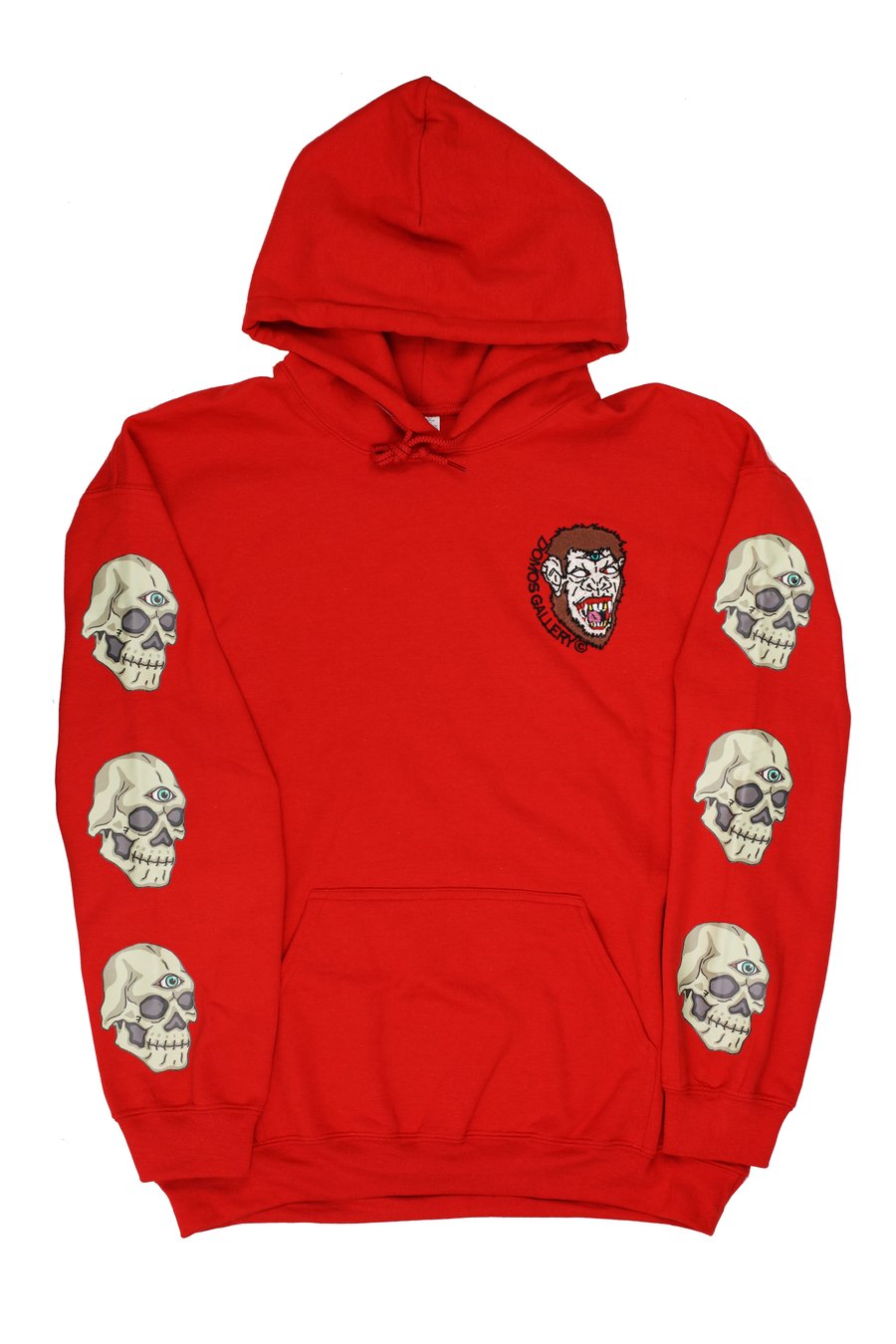 Image of Red 'Smoking Mirrors' Hoody