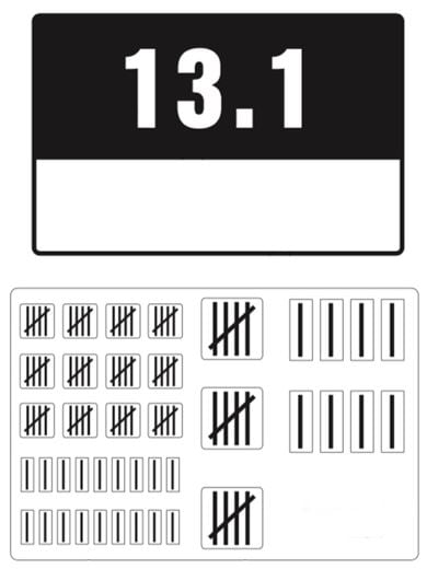 Image of Half Marathon Race Tally Sticker