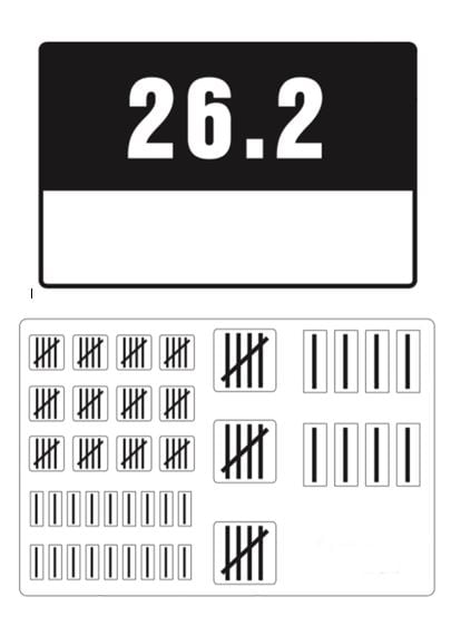 Image of Marathon Race Tally Sticker
