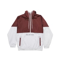 Image 1 of 2-Tone Windbreaker (Maroon)