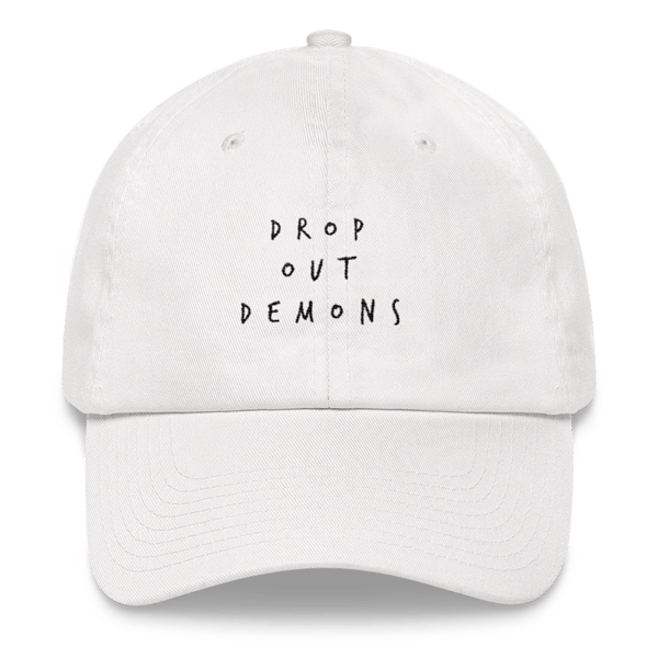 Image of Drop.Out.Demons White Dad Hat