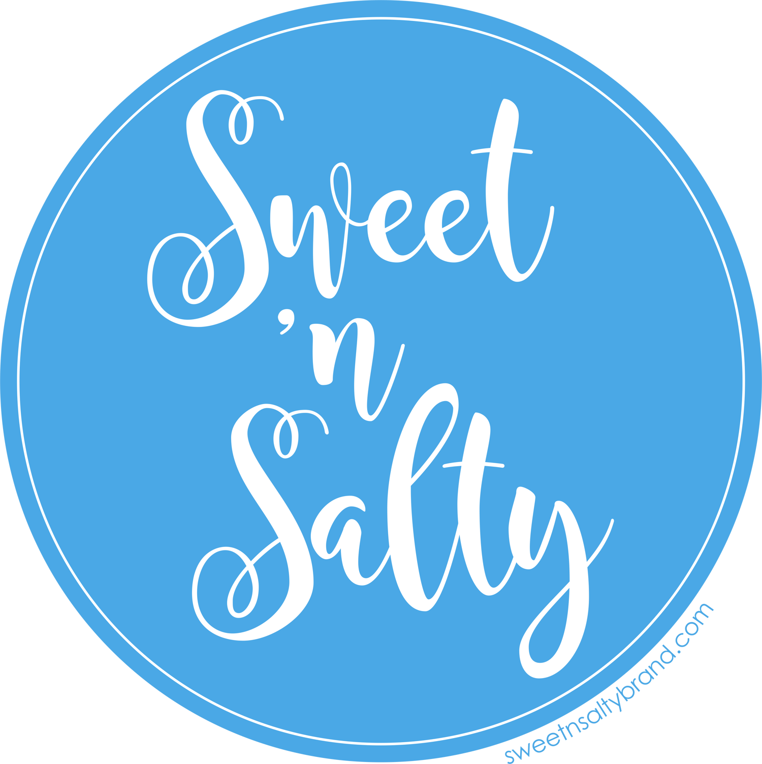 Image of Sweet 'n Salty Stickers (8" round circle)