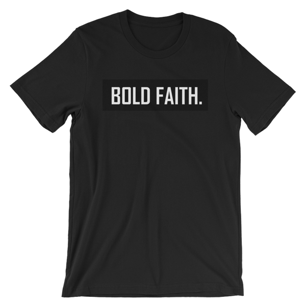 Image of BOLD FAITH. TEE (BLACK)