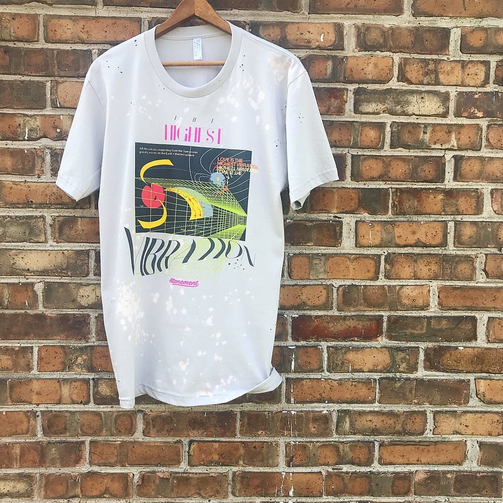 Image of The Highest Vibration Perspective 2 Tee in Light Gray / Added Distress