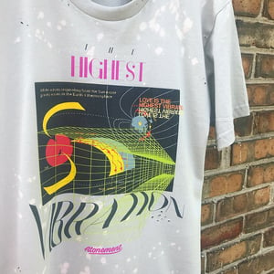Image of The Highest Vibration Perspective 2 Tee in Light Gray / Added Distress